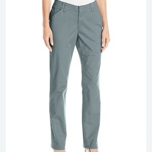 Lee Essential Chino Gray Stretch Straight-Leg Pants Size 16P